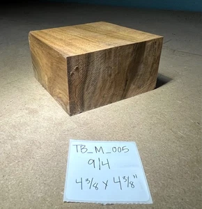 Torneado de arce en blanco | 4,25" x 4,25" x 2,25" | Secado al horno | Envío GRATIS | TB_M_005 - Imagen 1 de 3