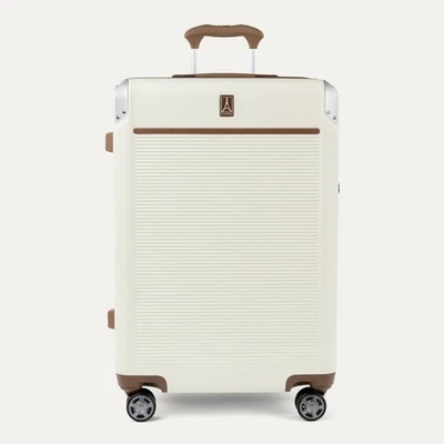 Travelpro Platinum Elite Mediano Check In Hardside Spinner Precio de venta sugerido por el fabricante $380 Blanco crema Foto 1 de 4
