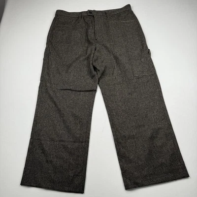 Pantalones de trabajo Armani Exchange para hombre 36x28 marrón mezcla de lana carpintero cargo Foto 1 de 4