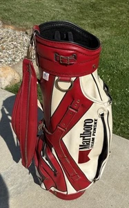 Ron Miller Leather Golf Bag, Team Penske Marlboro Custom Made for MIS President - Picture 1 of 5