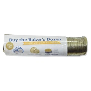 Superb Canning Lids Fit Any Wide Mouth Mason Jars, 156 Ct USA Made, 3.25 inch - Picture 1 of 7