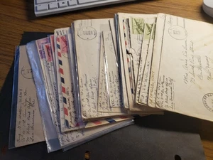 WOW! Big Lot of 38 WWII USMC Postal History Covers MARINES 1943+ AWESOME! - Picture 1 of 24