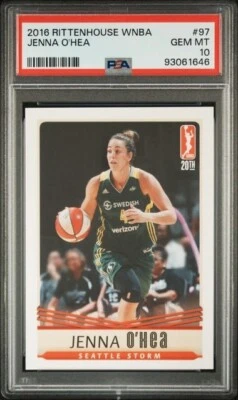 2016 Rittenhouse WNBA PSA 10 Jenna O'Hea Seattle Storm Australia Opals - Image 1 of 2