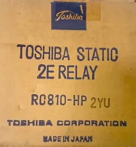 TOSHIBA RC810 HP2YU 2E STATIC RELAY 120 240 VAC - Picture 1 of 8