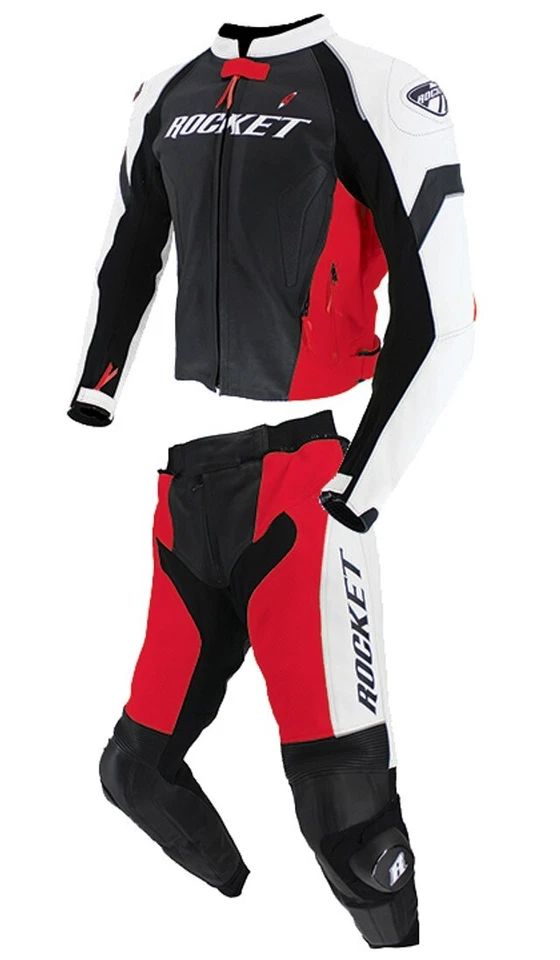 Joe Rocket Speedmaster 7.0 2 Piece Leather Suit SIZE EU 52 Red/White 2054-0152 * Foto 1 de 1