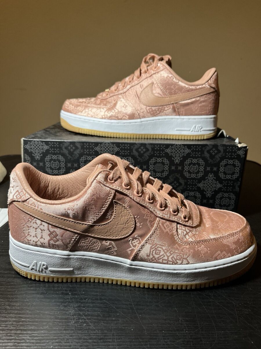 Nike CLOT x Air Force 1 Premium Low Rose Gold Silk for Sale Nike CLOT x Air Force 1 Premium Low Rose Gold Silk for Sale