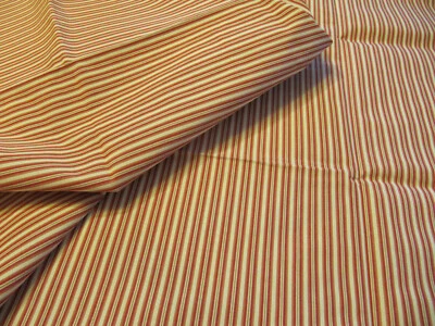26"L x 46"W New Piece Fabric(Remnant), Red/Yellow Stripe - Image 1 of 4