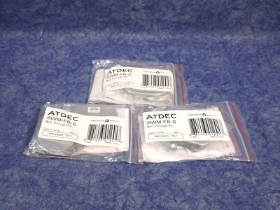 NEW Lot of 3 Atdec AWM-FB-S Bolt Through Desk Kit for AWM Monitor Mount (BN220) - Image 1 of 3