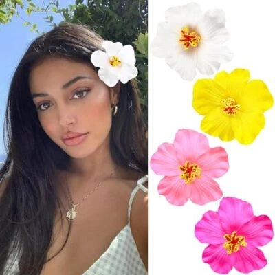 4 Pack Artificial Flower Hair Clips for Women Girls Lady Hair Accessories - Image 1 of 4