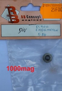 RB CONCEPT ENGINE CLUTCH NUT 4, 5 POINT SNAKE 1/8 MODEL RACING CAR - Picture 1 of 2