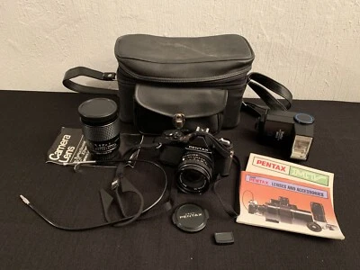 Cuerpo de cámara fotográfica Pentax MV 35 mm SLR lente JCPenney Vivitar sin probar B Foto 1 de 4