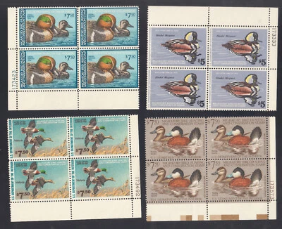 US Duck Stamp #RW45-48 Set of Plate Blocks VF NH - Image 1 of 2