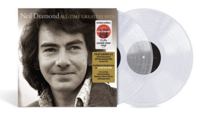 Neil Diamond - All-Time Greatest Hits, 2LP -  Crystal Clear Vinyl - New & Sealed - Image 1 of 4