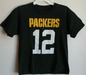 NFL Team Apparel Green Bay Packers #12 Rodgers S/S shirt youth L 14-16--VGC!! - Picture 1 of 3