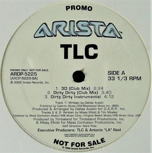 TLC "3D / DIRTY DIRTY" 2002 VINYL 12" PROMO 6 TRKS ARDP-5225 ~RARE~ HTF *SEALED* - Picture 1 of 2