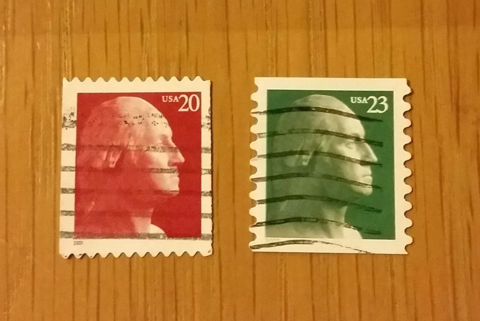 Complete USA used stamp set: 2001 George Washington - Image 1 of 1