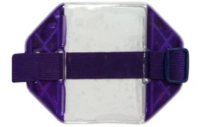Reflective Arm Band Badge Holder, Made In USA, Many Colors Available, 5 Pack - Picture 1 of 19