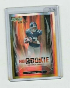 2006 Score Select Gold Zone Hot Rookes Sinorice Moss #09/75 New York Giants - Imagen 1 de 2