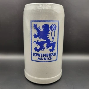 Lowenbrau 🍺1 L ceramica Stein🍺smalto sale - Made in Germany - anni '80 - Foto 1 di 8
