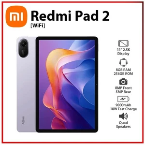 Xiaomi Redmi Pad 2 8GB+256GB PURPLE Wi-Fi Ver. Octa Core Android PC Tablet (New) - Afbeelding 1 van 4