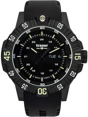 Traser H3 110723 P99 Q Tactical Black Mens Watch 46mm 20ATM - Image 1 of 4