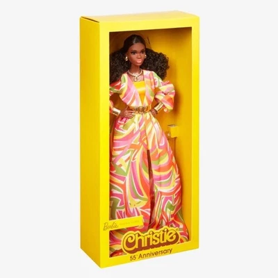 Barbie Signature Christie 55 Aniversario Muñeca Coleccionable NUEVA EN REMITENTE HJX29 Foto 1 de 4