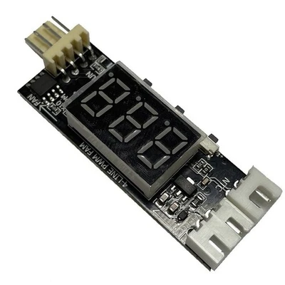 4 Kabel für PWM Lüftersteuerung 12 Volt DC mit digitaler Temperatur Drehzahlan - Bild 1 von 4