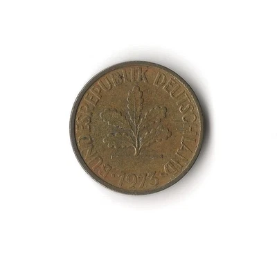 Alemania 1973 - 5 Pfennig - 471 - acero revestido de latón - 3 g Foto 1 de 2