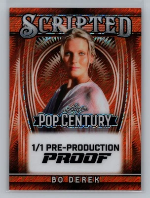 2024 Leaf Pop Century Bo Derek Orange Shimmer 1/1 # 10975 - Image 1 of 2