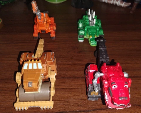 Mattel Dreamworks Dino Trux Diecast Metal Figure Lot (4 Pieces) Cover