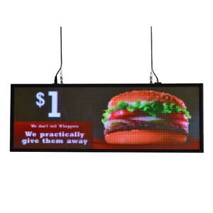 39"x14" programmable LED Sign Store Window  Display Images USB Drive Wifi Upload
