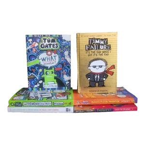Kids funny book bundle x6 fartboy/fart monster/ timmy failure/ Tom Gates/ Kinney - Picture 1 of 10