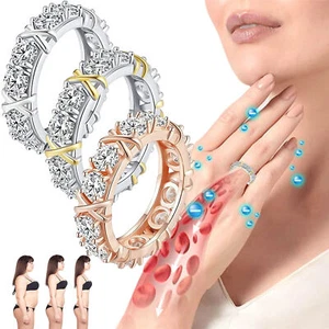 3X Magnetischer Moissanit Diamant Ring zum Abnehmen Geschenk - Bild 1 von 16
