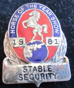Horse Of The Year Show 1981 Very Rare Stable Security by W.O.LEWIS (15) - Picture 1 of 2