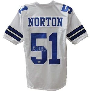 Ken Norton Jr. Autographed/Signed Pro Style White Jersey Beckett 44679 - Picture 1 of 4