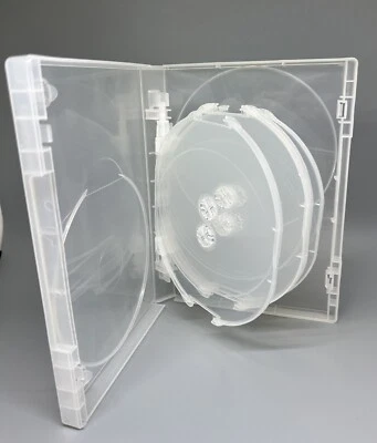 2 TOP QUALITY 25MM 8-DISC DVD CASE, SUPER CLEAR, CLIP, VIVA25MM08-CLR - Image 1 of 4
