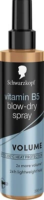 Schwarzkopf Styling Vitamin B5 Föhnen Haarspray, Volumen und Glanz 200ml - NEU