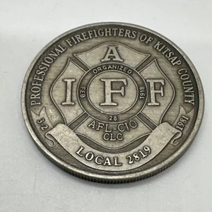 IAFF Challenge Coin Professional FireFighters of Kitsap County WA St. Florian - Bild 1 von 3