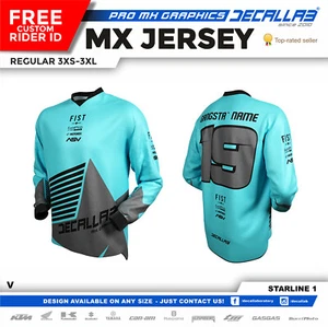 Decallab Motocross MX BMX DH racing jersey - Picture 1 of 7