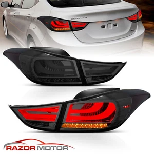 Juego de luces traseras LED de humo estilo BMW de 4 puertas para Hyundai Elantra 2011 2012 2013 sedán - Imagen 1 de 11