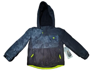 Free Country Boy's Softshell Wind Water Resistant Jacket Map print Black XS - Picture 1 of 7