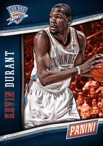 KEVIN DURANT #16 Thunder Thick parallel only 50 made Panini 2014 National - Picture 1 of 1