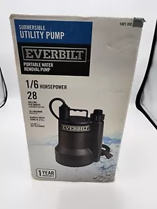 Everbilt Pompa sommersa utility/sump 1/6 HP 28 galloni al minuto 1001 095 915 - Foto 1 di 4