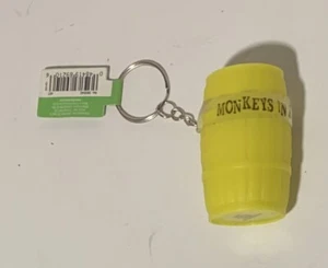 Monkey in the Barrel key chain - yellow - Picture 1 of 1