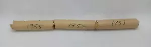 1955 Canadian Pennies (50 coins per roll) 3 rolls - Picture 1 of 3
