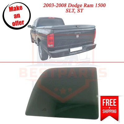 New Rear Door Glass 55276108AD right side for 2003-2008 Dodge Ram 1500 SLT, ST - Image 1 of 4