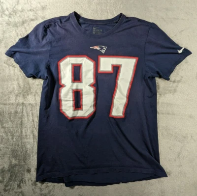 Camiseta deportiva Nike Rob Gronkowski New England Patriots talla mediana azul Foto 1 de 4