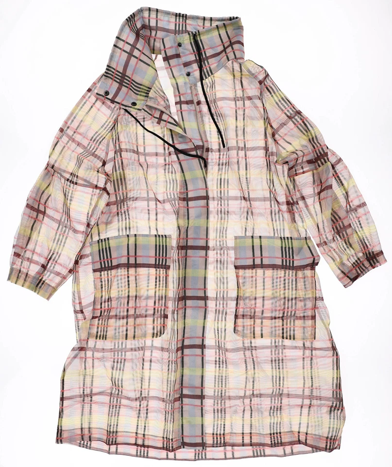 PARKA A CUADROS EFECTO ORGANZA Zara talla M 254387 Foto 1 de 2