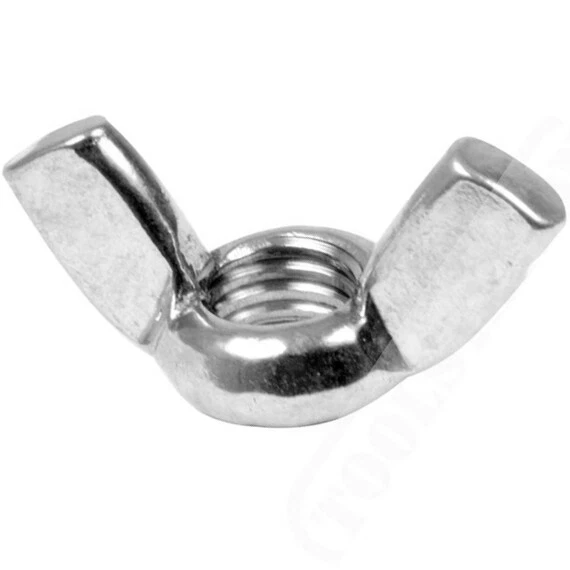 HYFIVE Stainless Steel Wing Nuts Wingnuts Butterfly Nuts M4 M5 M6 M8 M10 A2