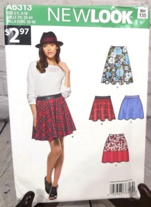 FALDA SIMPLICITY NEWLOOK PATRÓN DE COSTURA A6313 MISSES TALLAS EE. UU. 4-16 - Imagen 1 de 2